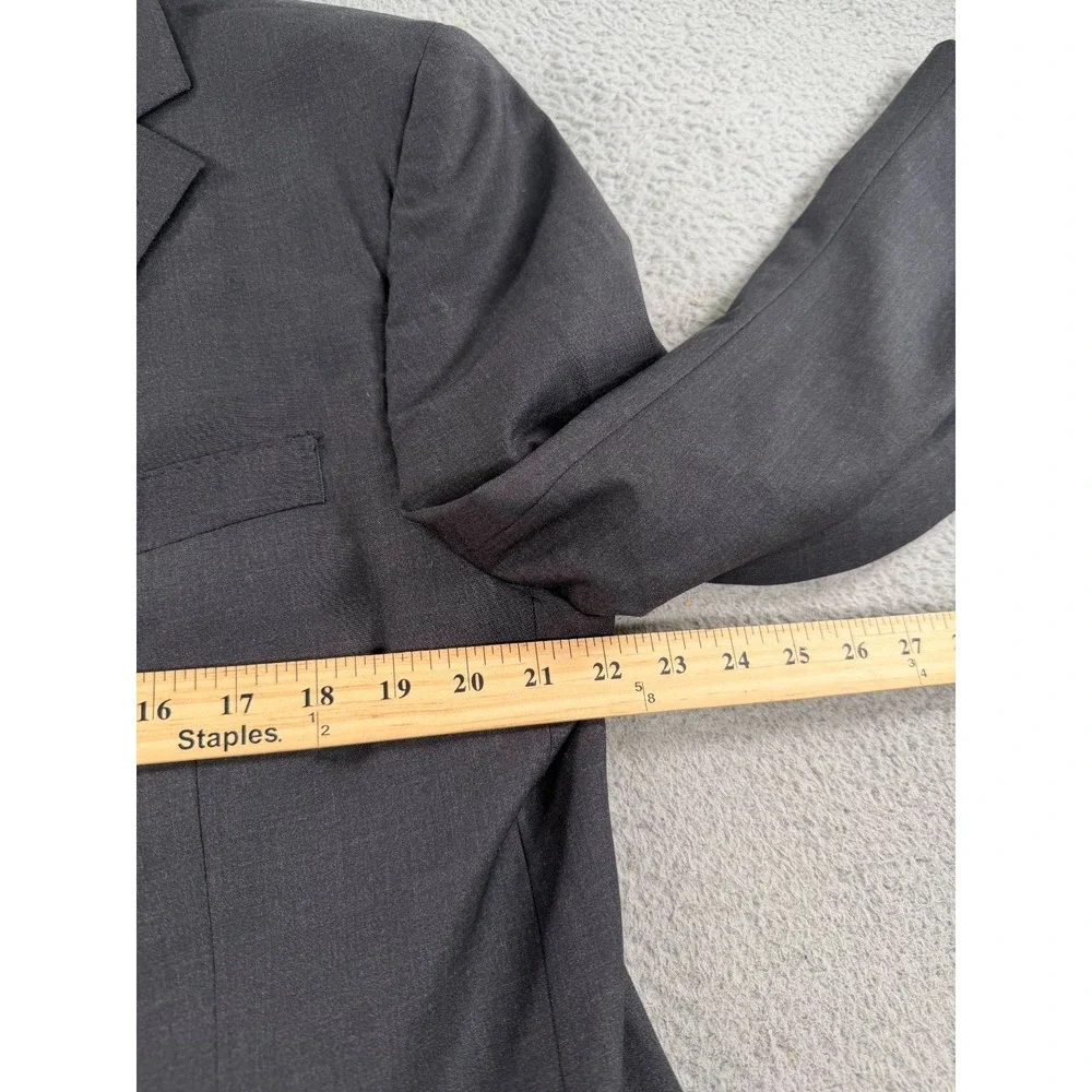 Brooks Brothers Explorer Blazer Men 46R Charcoal Gray Single Breasted Regent Fit